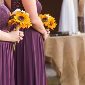 Davids Bridal Plum bridesmaid dress